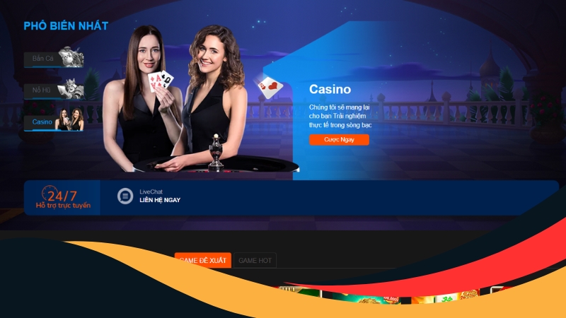 Live casino hiện đại, hấp dẫn Live casino hiện đại, hấp dẫn